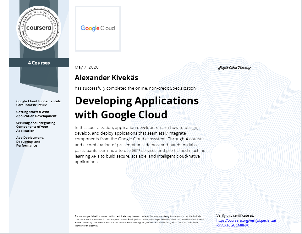gcp app developer