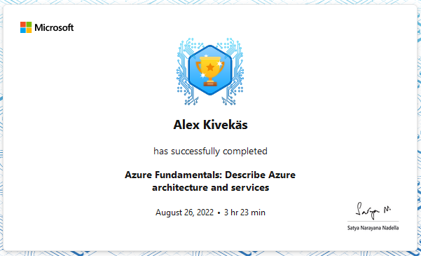 ms azure arch and services